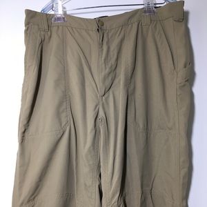 LL Bean Men's khaki hiking trail pants.